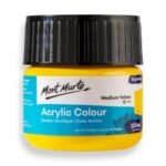 mont marte premium acrylic color 100ml medium yellow