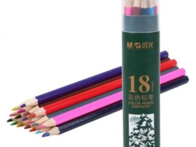 m&g color pencil 18 shade with round tin box