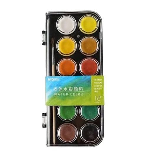 m&g light solid paint watercolor 12 colors