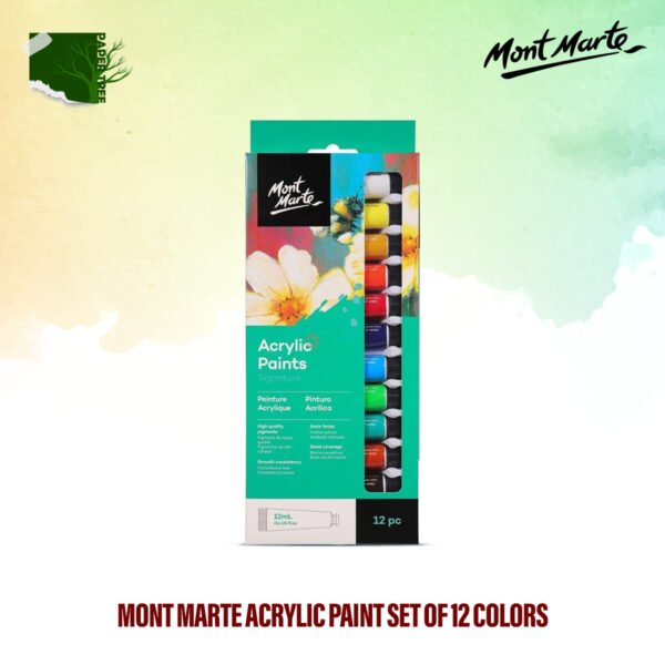 mont marte acrylic paint set of 12 colors