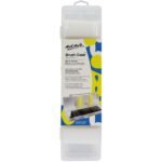 mont marte brush case plastic case with clip locks for quick access