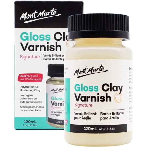 mont marte clay varnish gloss 120ml
