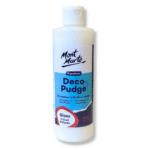 mont marte deco pudge gloss craft varnish 236ml multi purpose clear craft sealer, varnish, decoupage glue, ideal for acrylic paints, paper, wood, ceramics, fabrics, clay