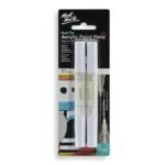 mont marte dual tip acrylic paint pens white 2pc