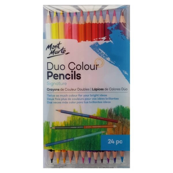 mont marte duo colour pencils signature 24pc