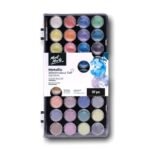 mont marte face painting set pearl 6 vibrant colours included white, black, pearl red, pearl purple, pearl green, pearl blue