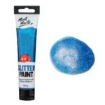 mont marte glitter paint 75ml dark blue