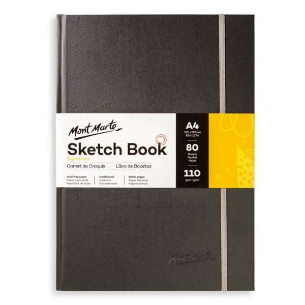 mont marte hardbound sketch book 110gsm a4