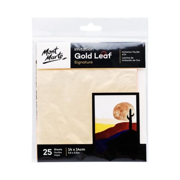 mont marte imitation (gold)leaf 14x14cm 25 sheet