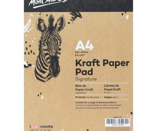 mont marte kraft paper pad a4 50 sheets