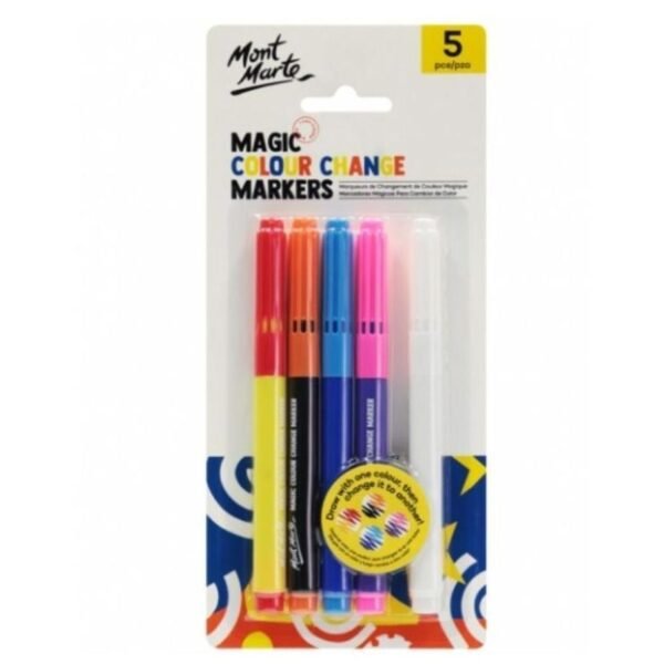 mont marte magic color change markers 5pc
