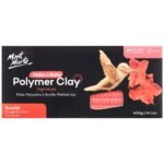 mont marte make n bake polymer clay 400g scarlet