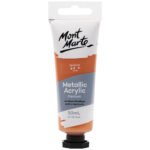 mont marte metallic acrylic paint 50ml bronze