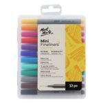 mont marte mini fineliner marker pen set 12pc