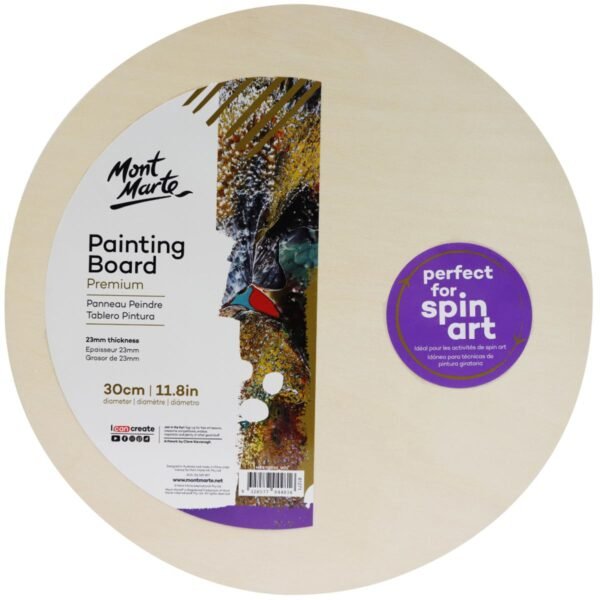 mont marte painting board round 30cm (11.8 inch)