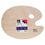 mont marte painting oval wood palette