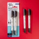 mont marte permanent marker black 2pcs