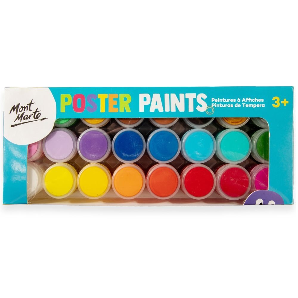 mont marte poster paint set 24pc x 20ml mont marte poster paint set 24pc x 20ml