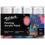 mont marte pouring acrylic 60ml flamingo