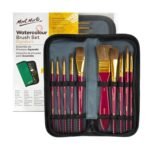 mont marte water color brush set with wallet 11 pcs brush and wallet