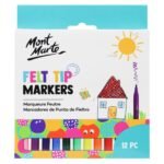 mont marte water color pen felt tip markers 12pc