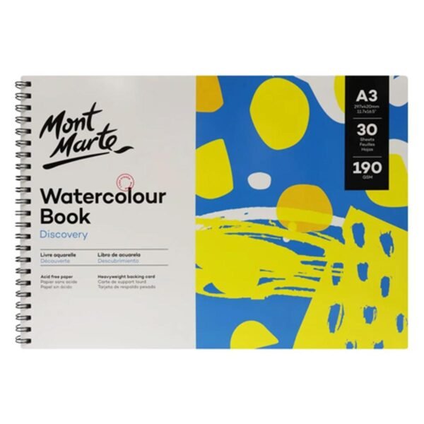 Mont Marte Watercolour Book A3 Size (30 Sheets)