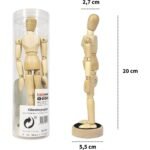mont marte wooden manikin magnetic 20 cm (7.9 inch)