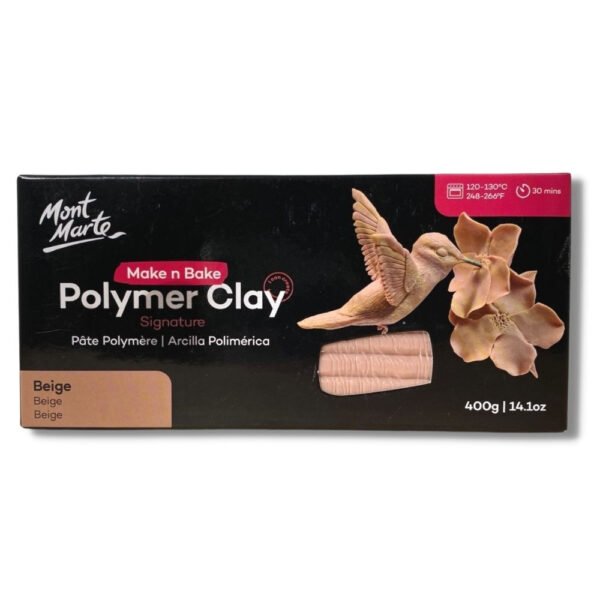 montmarte make n bake polymer clay signature 400g (14.1oz) beige
