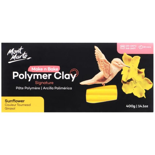 montmarte make n bake polymer clay signature 400g (14.1oz) sun flower