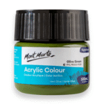 mont marte premium acrylic color 100ml olive green