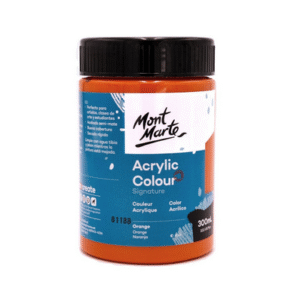 mont marte premium acrylic colour paint 300ml – orange