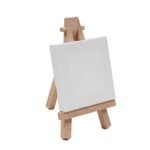 paper tree mini display easel with canvas 6x8cm