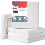 paper tree premium white canvas 5x5 inch