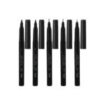 papertree 5 black fineliners set (round, 1.0mm, chisel, 0.5mm, 0.2mm)
