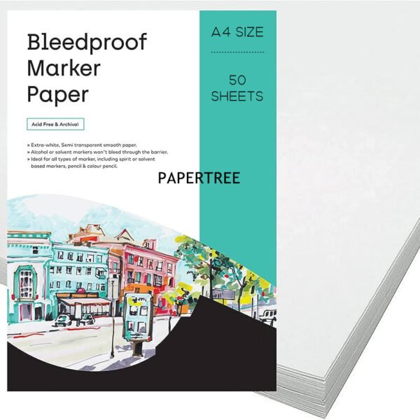 papertree acrylic marker art paper a4 size 50 sheets
