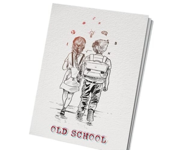 papertree lined note book (old school) a5 size