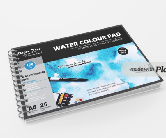 papertree premium watercolor paper pad a5 25 sheets 120 gsm high quality art supplies pad for watercolor