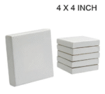 papertree premium white canvas 4x4 inch 3 pcs