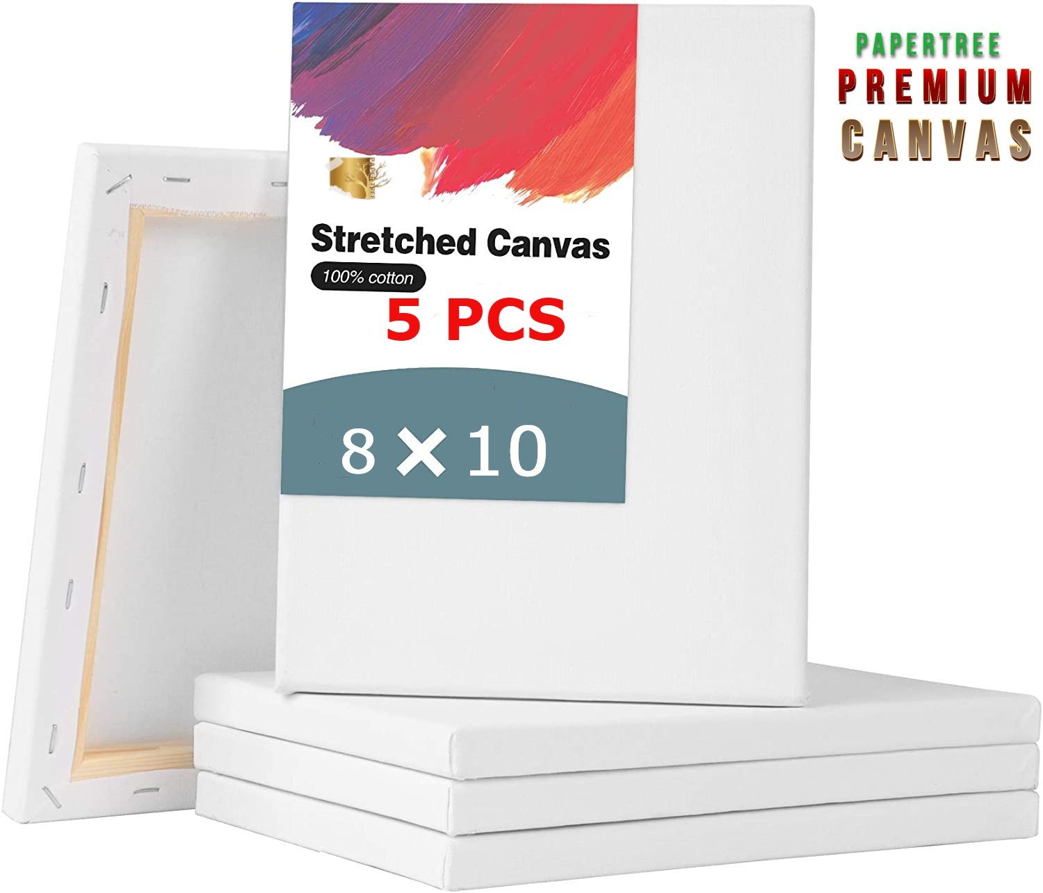 papertree premium white canvas 8x10 inch 5 pcs papertree premium white canvas 8x10 inch 5 pcs