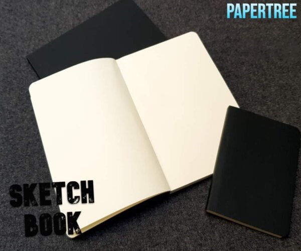 papertree sketch book a5 size handy sketch note book black cover