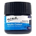 mont marte premium acrylic color 100ml paynes gray