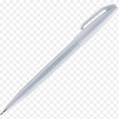 pentel brush sign pen light grey