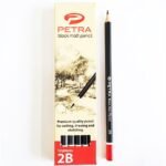 petra 2b black matt pencil 12 pcs