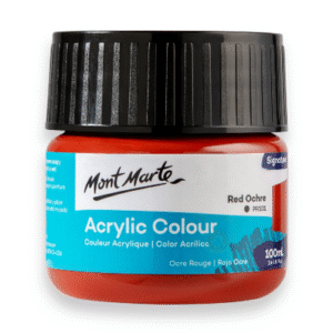 mont marte premium acrylic color 100ml red ochre