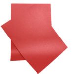 red pearl metallic color paper 300gsm size a4 certificate, business, wedding card, gift paper (10 sheets)