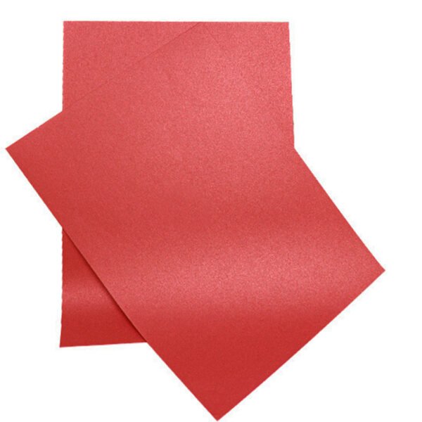 red pearl metallic color paper 300gsm size a4 certificate, business, wedding card, gift paper (10 sheets)