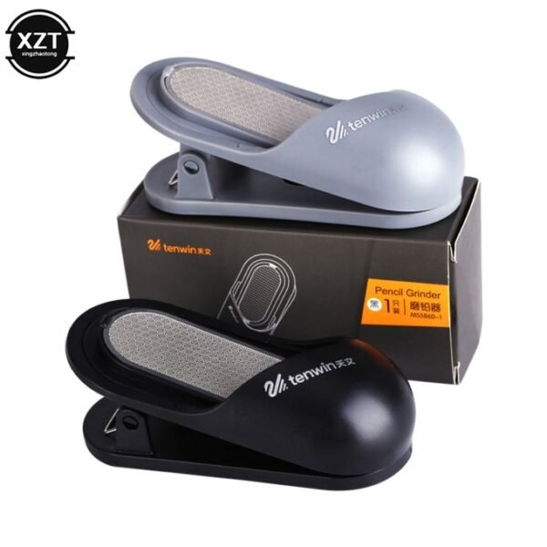tenwin multifunction pencil lead grinder with painting clip holder art supplies for artists and students gray