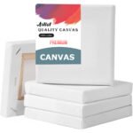 white premium canvas 6 x 6 inch 4 pcs
