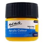 mont marte premium acrylic color 100ml yellow deep