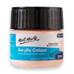 mont marte premium acrylic color 100ml yellow pink